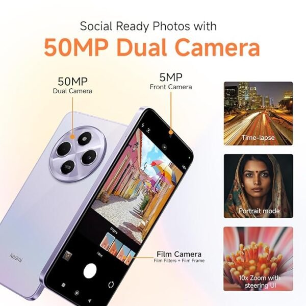 Redmi A4 5G: 6.88" 120Hz डिस्प्ले, स्नैपड्रैगन 4s Gen 2, 50MP डुअल कैमरा, 5160mAh बैटरी - Image 2